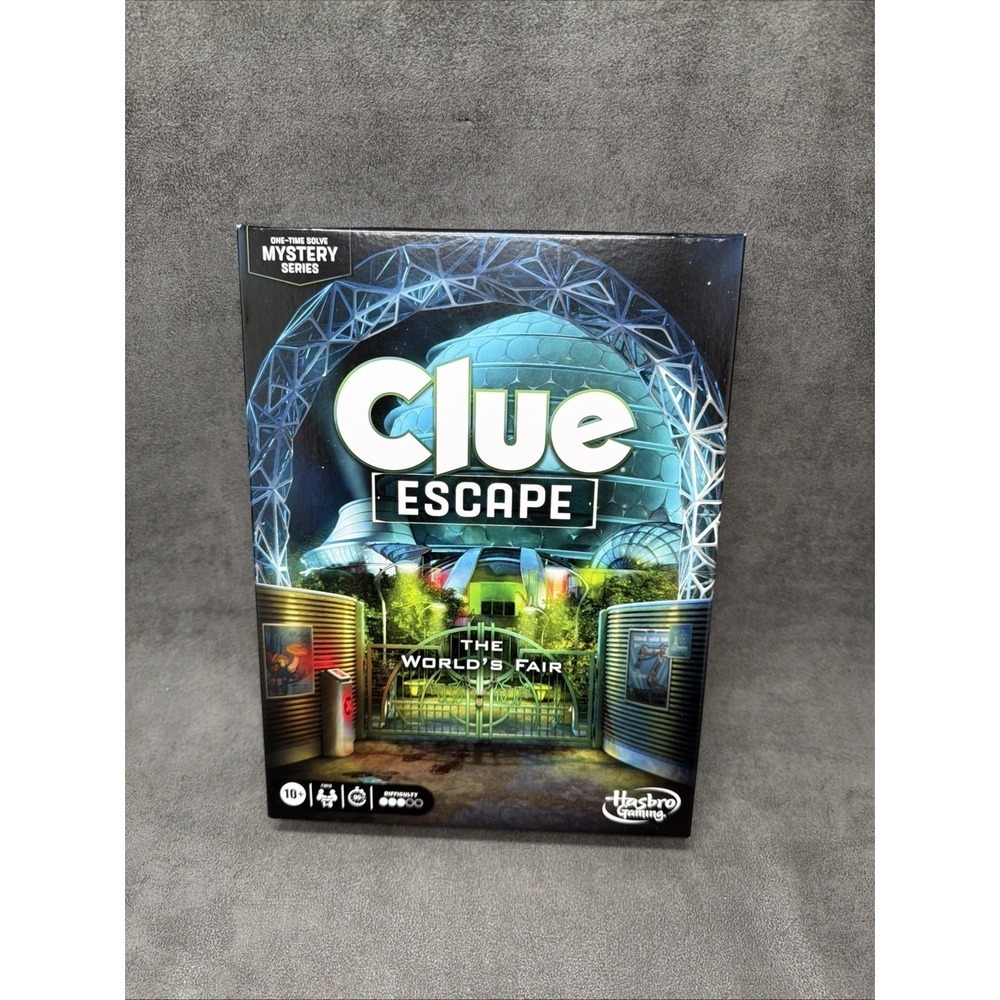 Hasbro Clue Escape: The World's Fair Mystery Board Game Escape Room 1-Time Solve